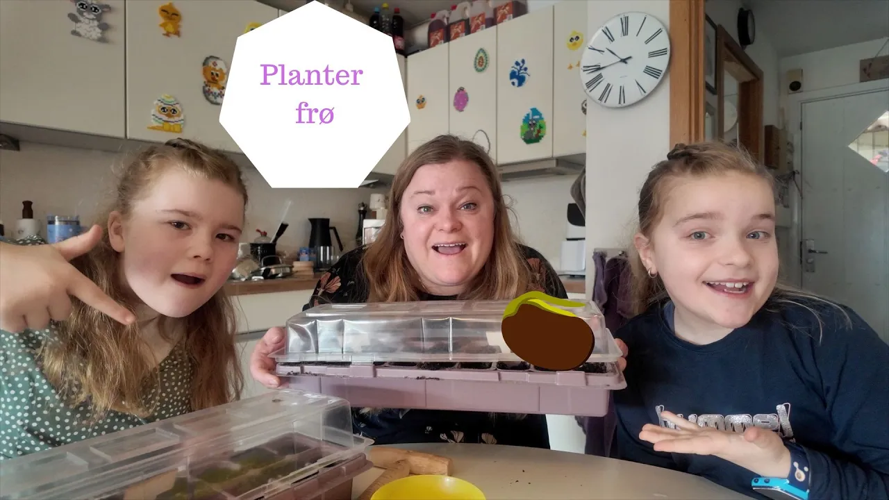 Vi planter frø til vores køkkenhave