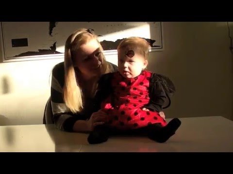 Ladybug facepaint for infant or toddler