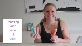 Unboxing kridt holder til børn Dansk