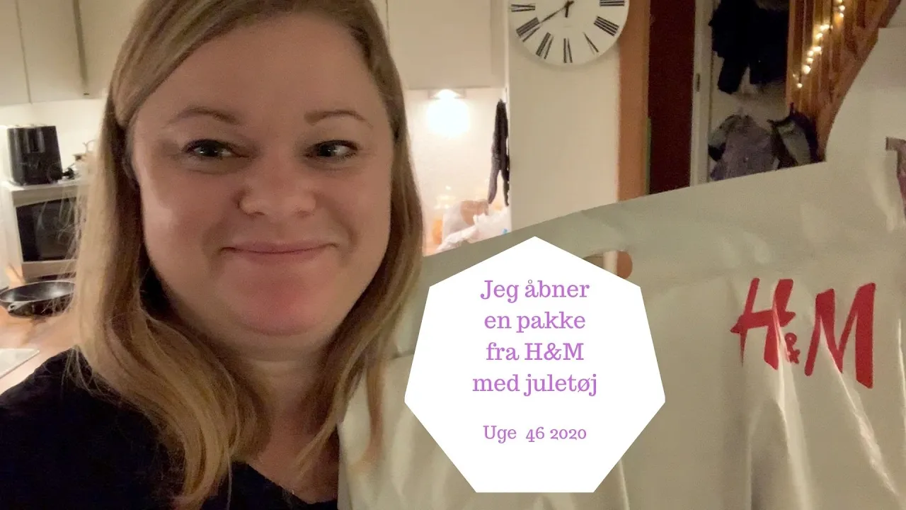 JEG ÅBNER EN PAKKE FRA H&M MED JULETØJ