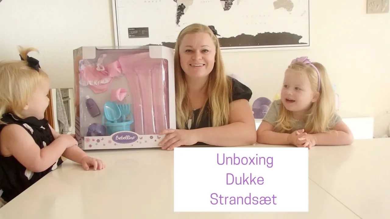 Unboxing Dukke Strandsæt DANSK