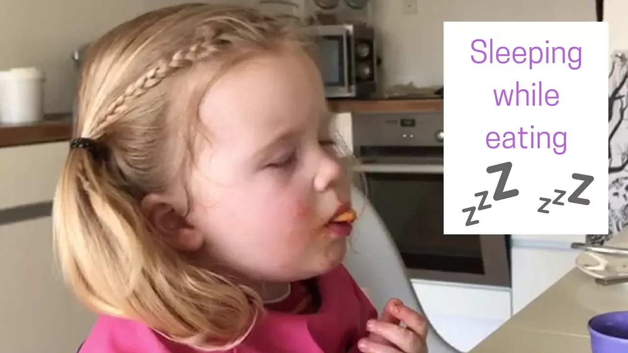 Sleeping while eating