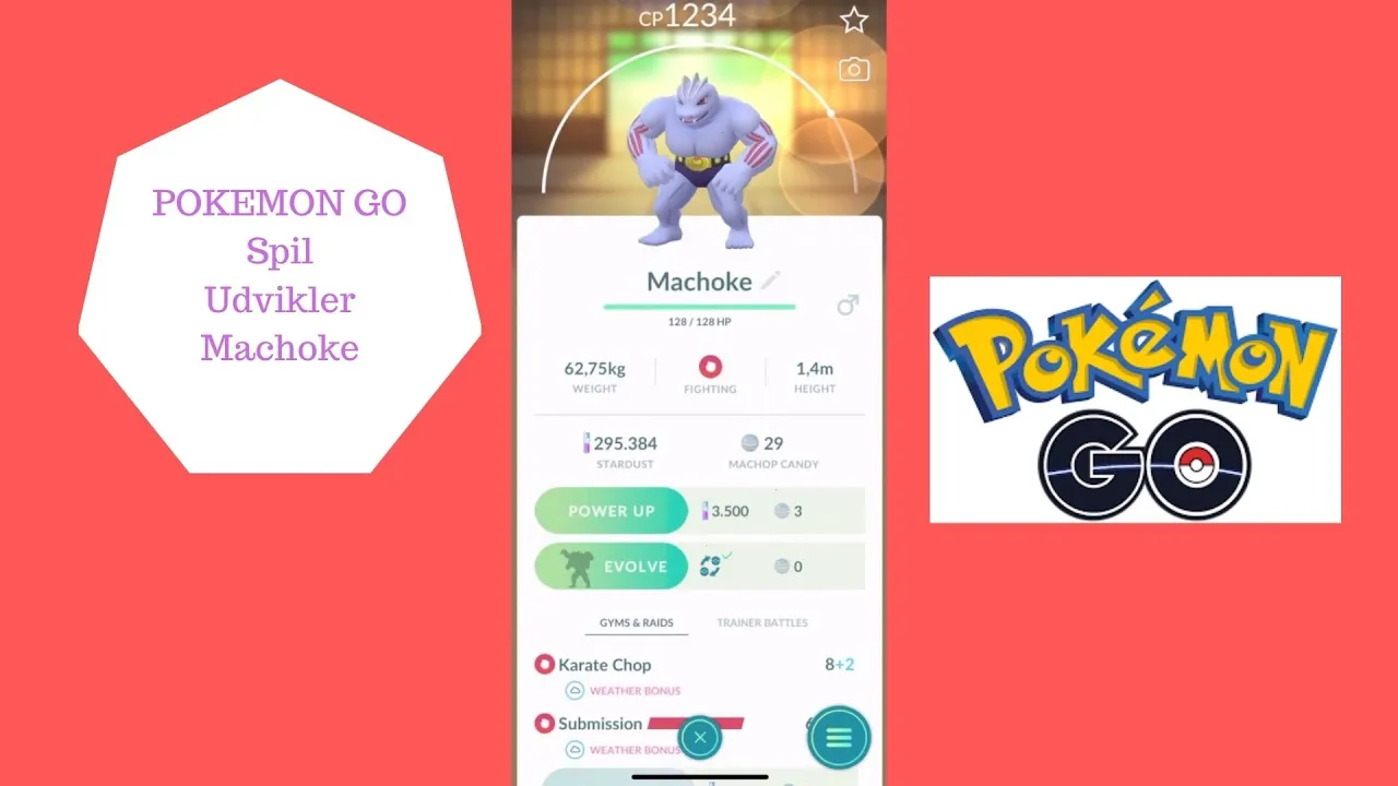 POKEMON GO - UDVIKLER MACHOKE