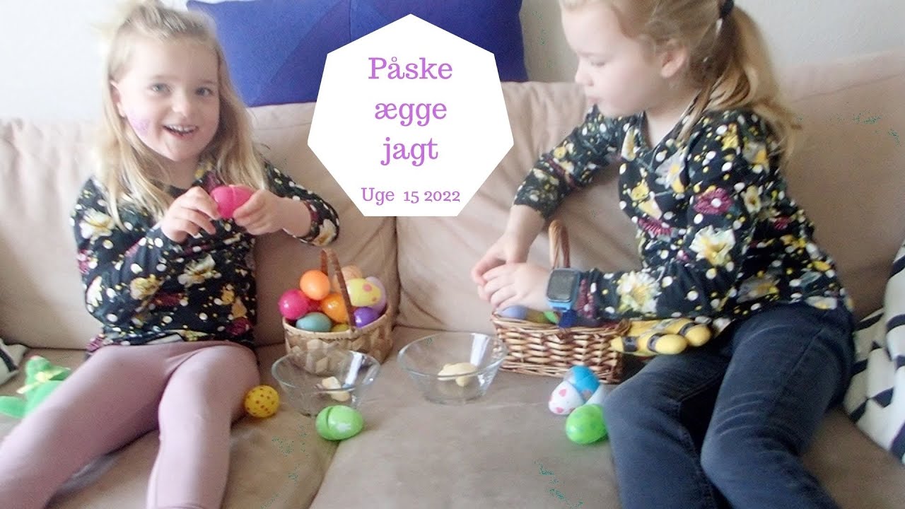 PÅSKEÆGGE JAGT I HAVEN FRA PÅSKEHAREN