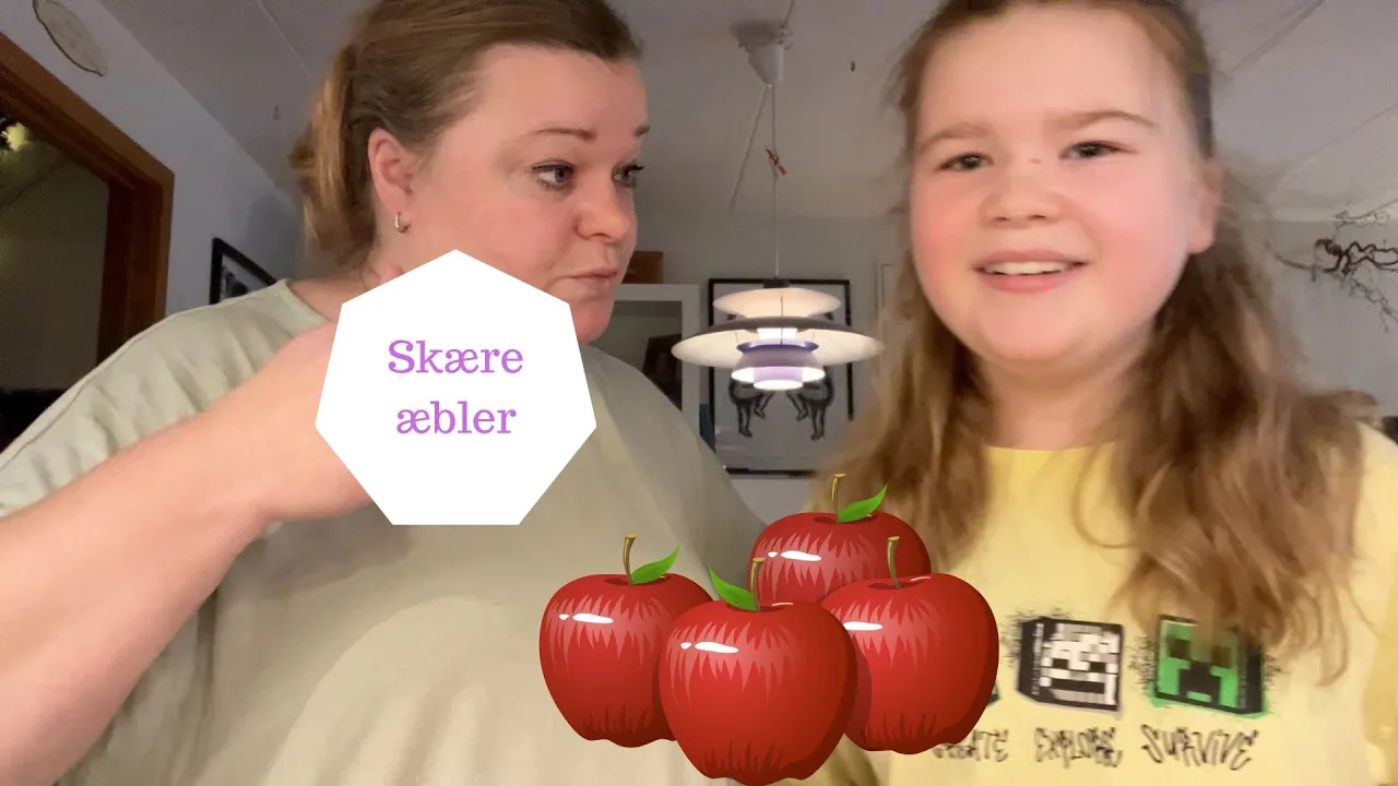 Så skal der skæres æbler