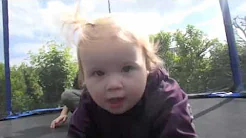 We got the trampoline back up for this season