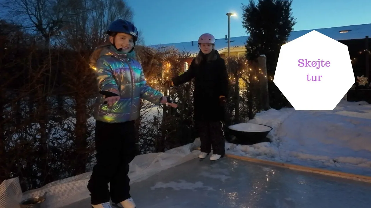 Vi SKØJTER for første gang på vores egen SKØJTEBANE