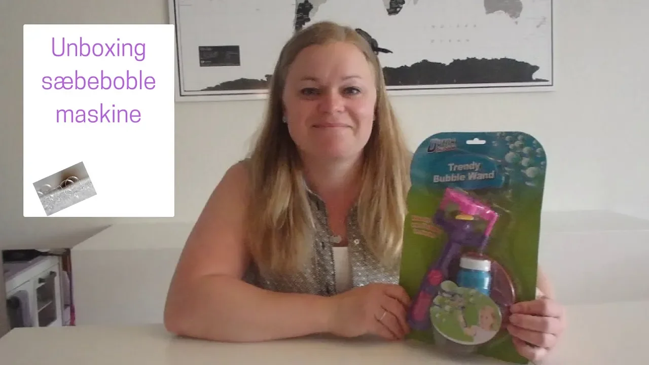 Unboxing sæbeboble maskine