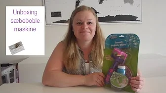 Unboxing sæbeboble maskine