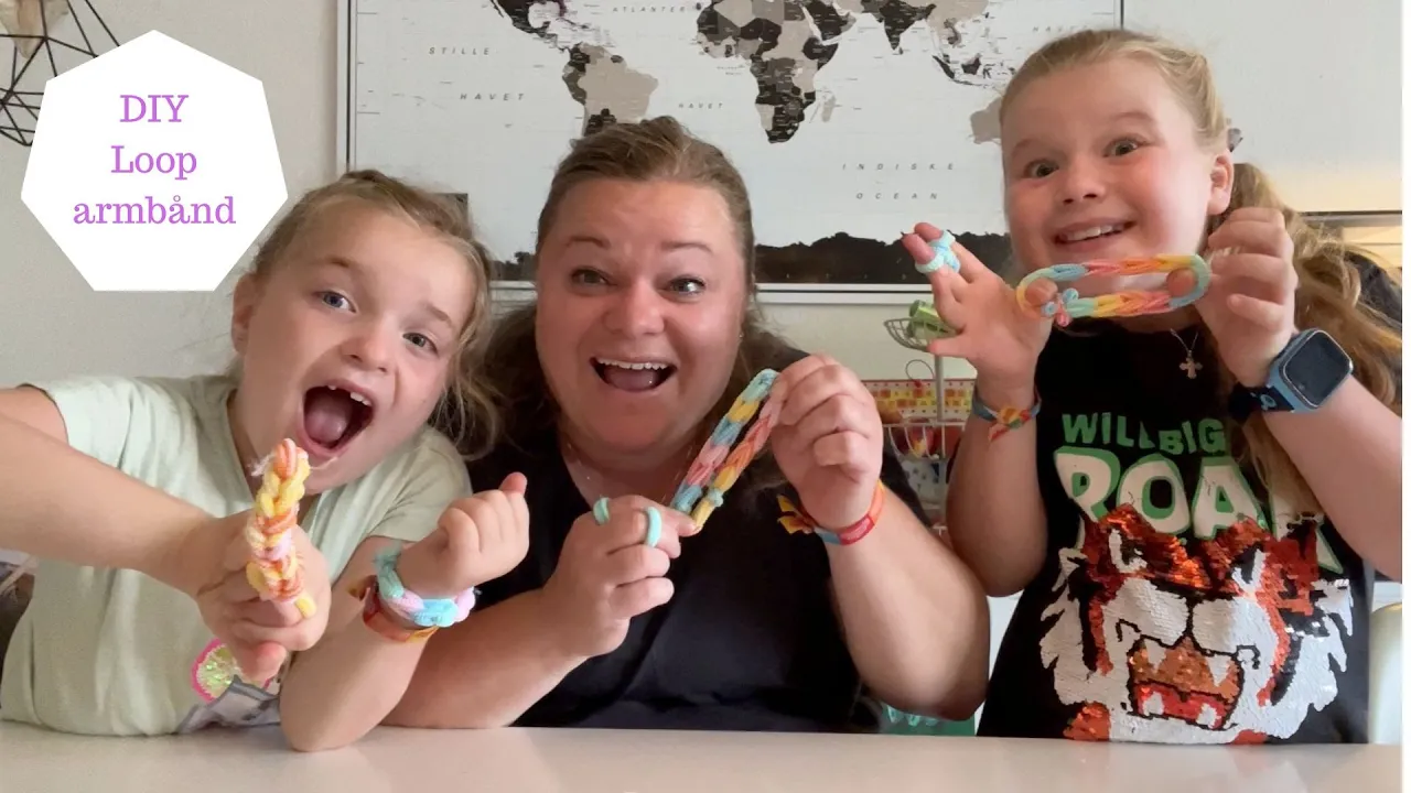 DIY LOOP ARMBÅND MED HÅRELASTIKKER