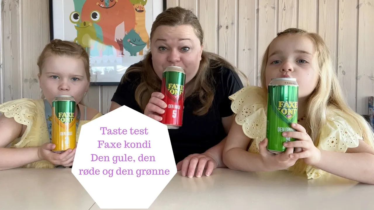 TASTE TEST FAXE KONDI DEN GULE DEN RØDE OG DEN GRØNNE