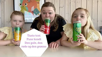 TASTE TEST FAXE KONDI DEN GULE DEN RØDE OG DEN GRØNNE