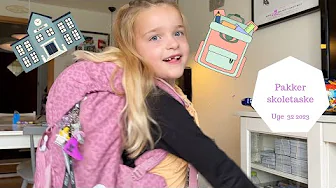 PAKKER SKOLETASKE TIL FØRSTE SKOLEDAG I 1. KLASSE