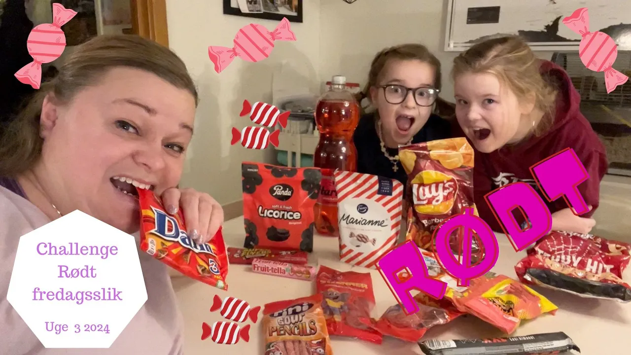 CHALLENGE - KUN SPISE RØDT FREDAGSSLIK