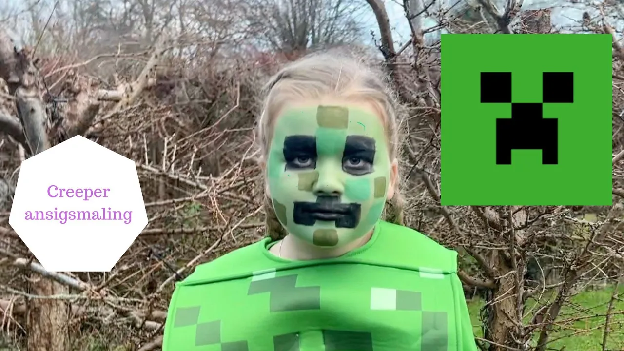 CREEPER ANSIGSTMALING BØRN