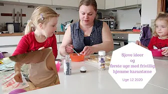 SJOVE IDEER OG DEN FØRSTE UGE AF FRIVLLIG HJEMME KARANTÆNE