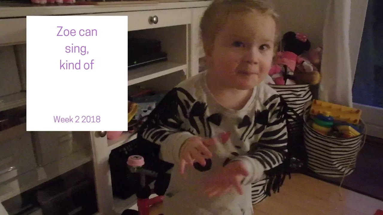 Zoe can sing, kind of