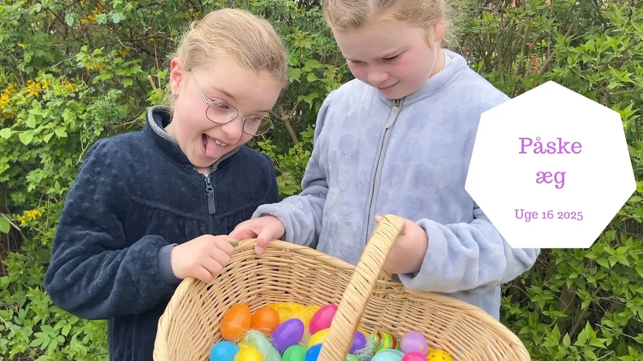 Påskeharen kommer i vores have