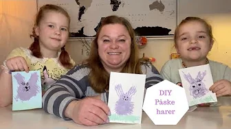 DIY PÅSKE HARER - GAFFEL AFTRYK