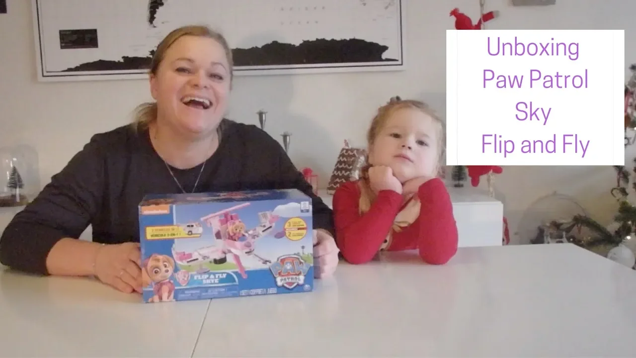 Unboxing Paw Patrol Sky Flip and Fly DANSK