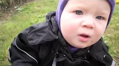 Baby girl laughing every time she gets