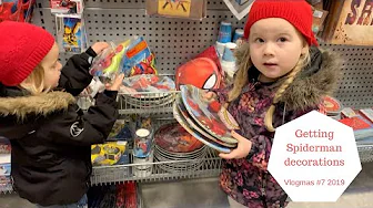 VLOGMAS 2019 #7 Getting SPIDERMAN Decoration for Birthday Party