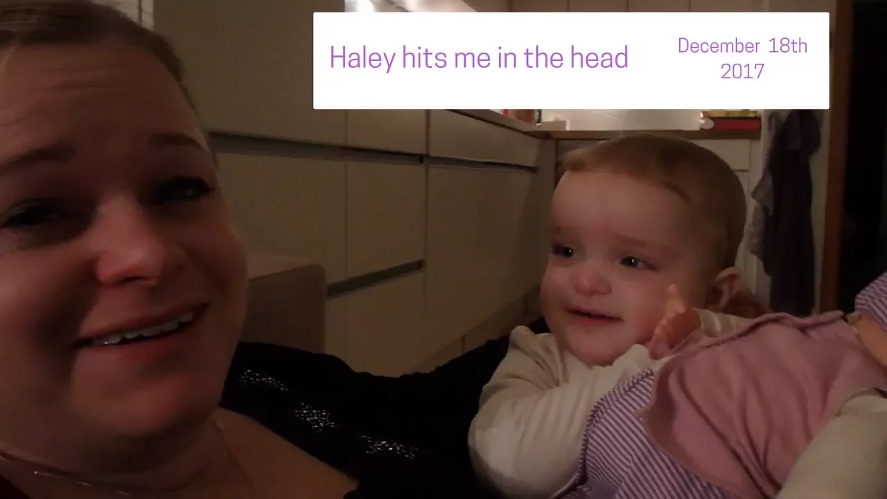 Haley hits me in the head (Day 18 of our daily vlogmas 2017)