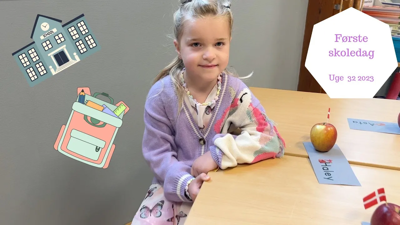FØRSTE SKOLEDAG I 1.KLASSE