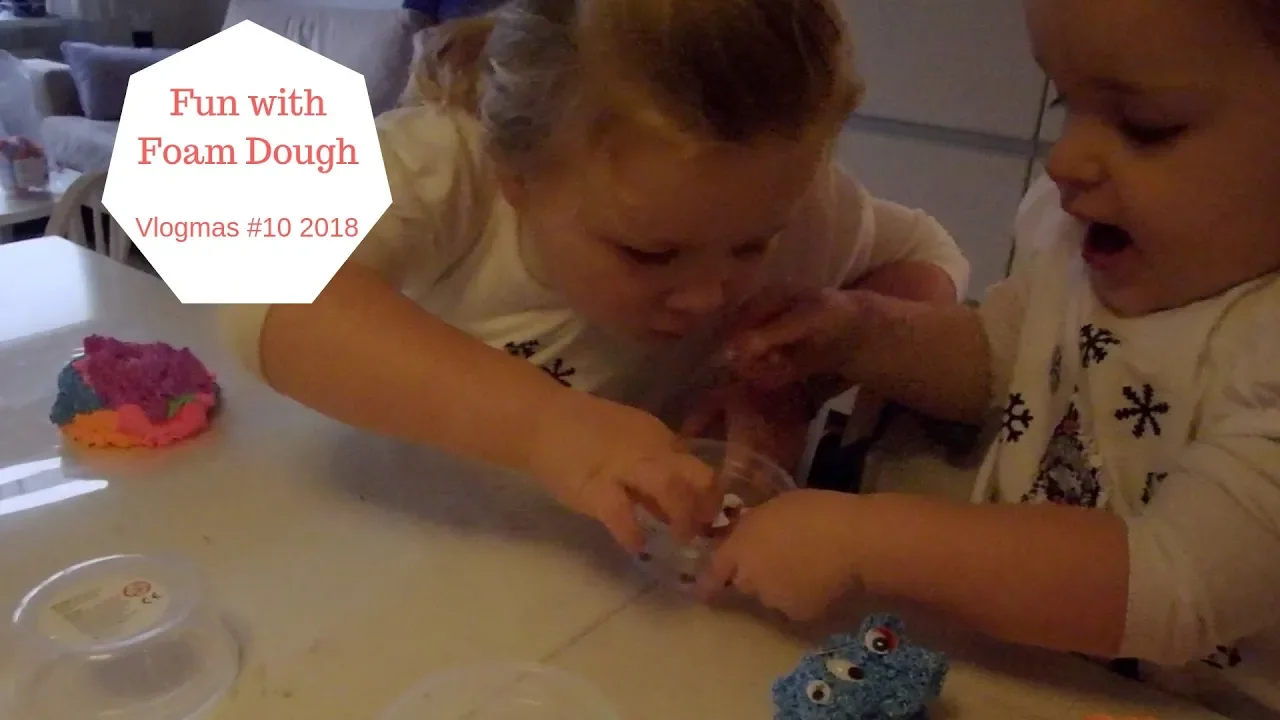 Fun With Foam Dough - 24 Days of Vlogmas 2018 #10