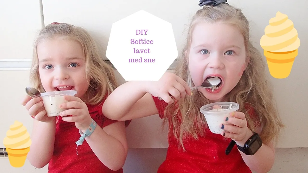 DIY SOFTICE LAVET MED SNE