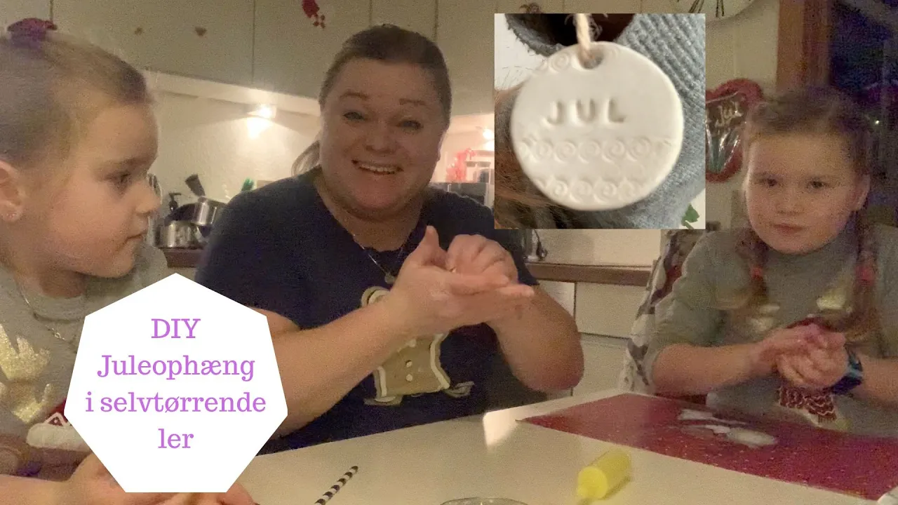 DIY JULEOPHÆNG I SELVTØRRENDE LER