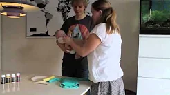 DIY Easter baby footprint onesee