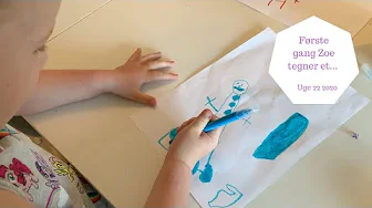 FØRSTE GANG ZOE HAR TEGNET ET...