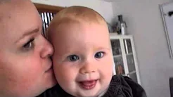 Baby's first time in a shopping cart