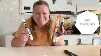 DIY CONFETTI LYS