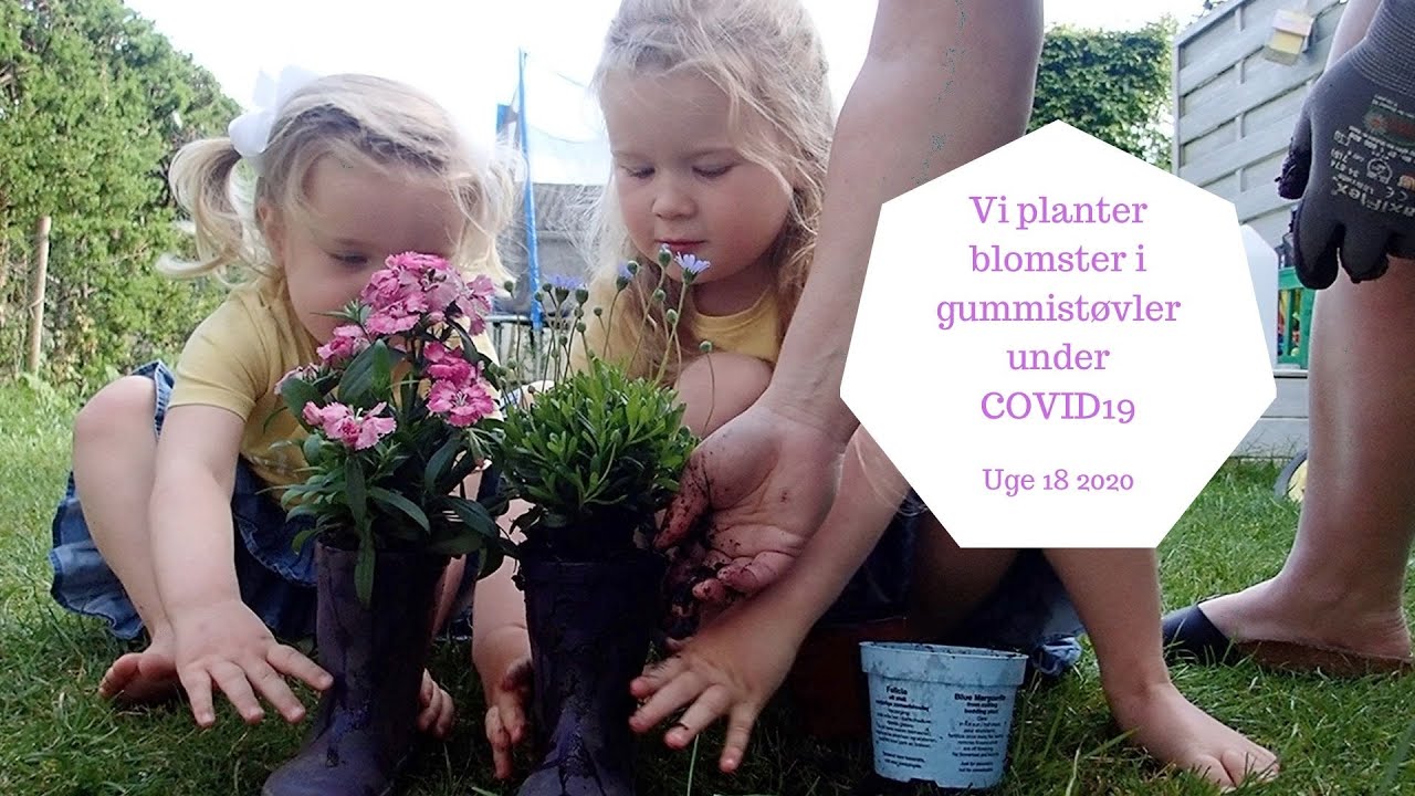 VI PLANTER BLOMSTER I GUMMISTØVLER