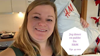 JEG ÅBNER EN PAKKE FRA H&M MED JULESENGETØJ