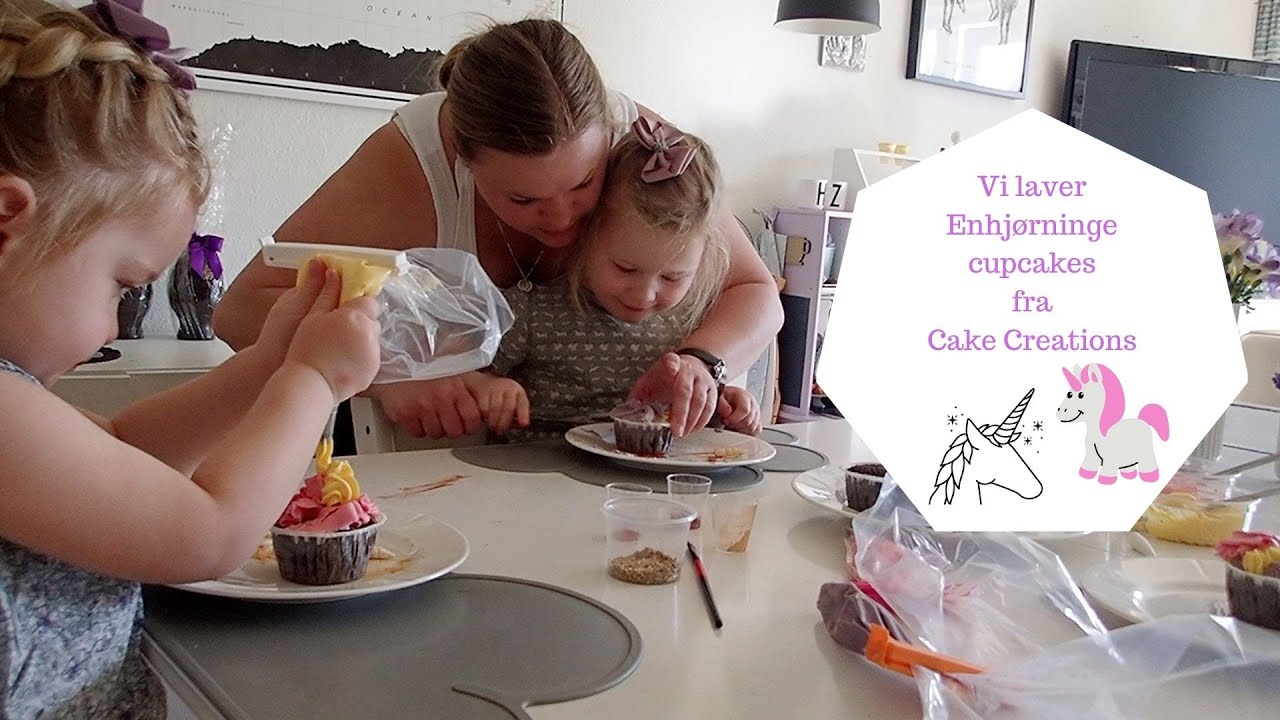 VI LAVER ENHJØRNiNIGE CUPCAKES fra CAKE CREATIONS - REKLAME