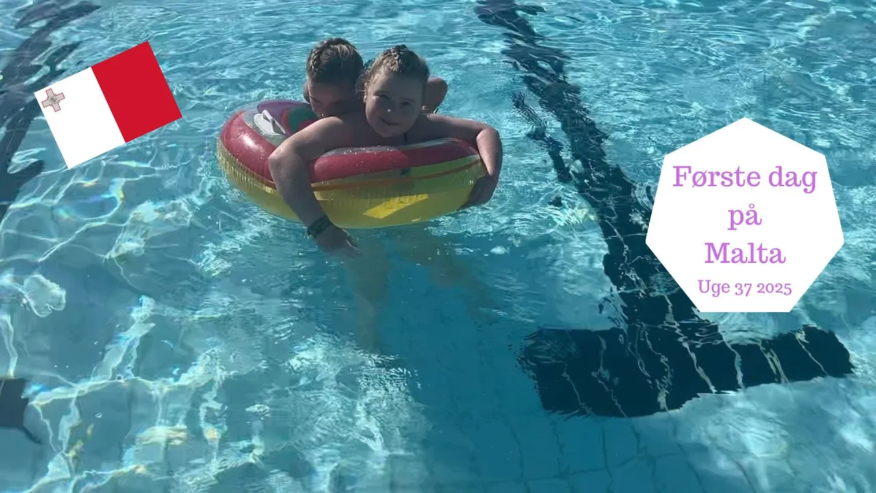 Vores Første dag på MALTA - Vi er 5 timer i Poolen