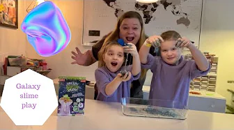 VI PRØVER EN GALAXY SLIME PLAY