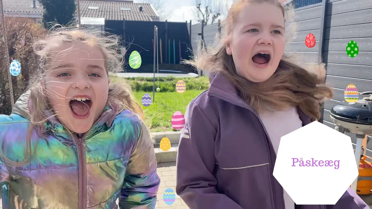 Påskeharen har lagt Påskeæg i haven