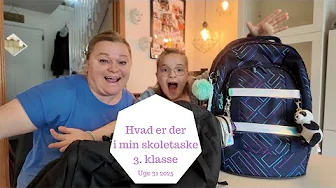 Hvad er der i min SKOLETASKE - Haley starter i 3.  klasse