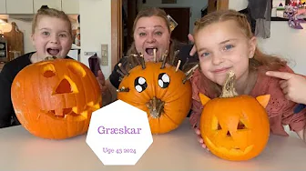 Vi skærer vores GRÆSKAR - Jeg kommer til SKADE