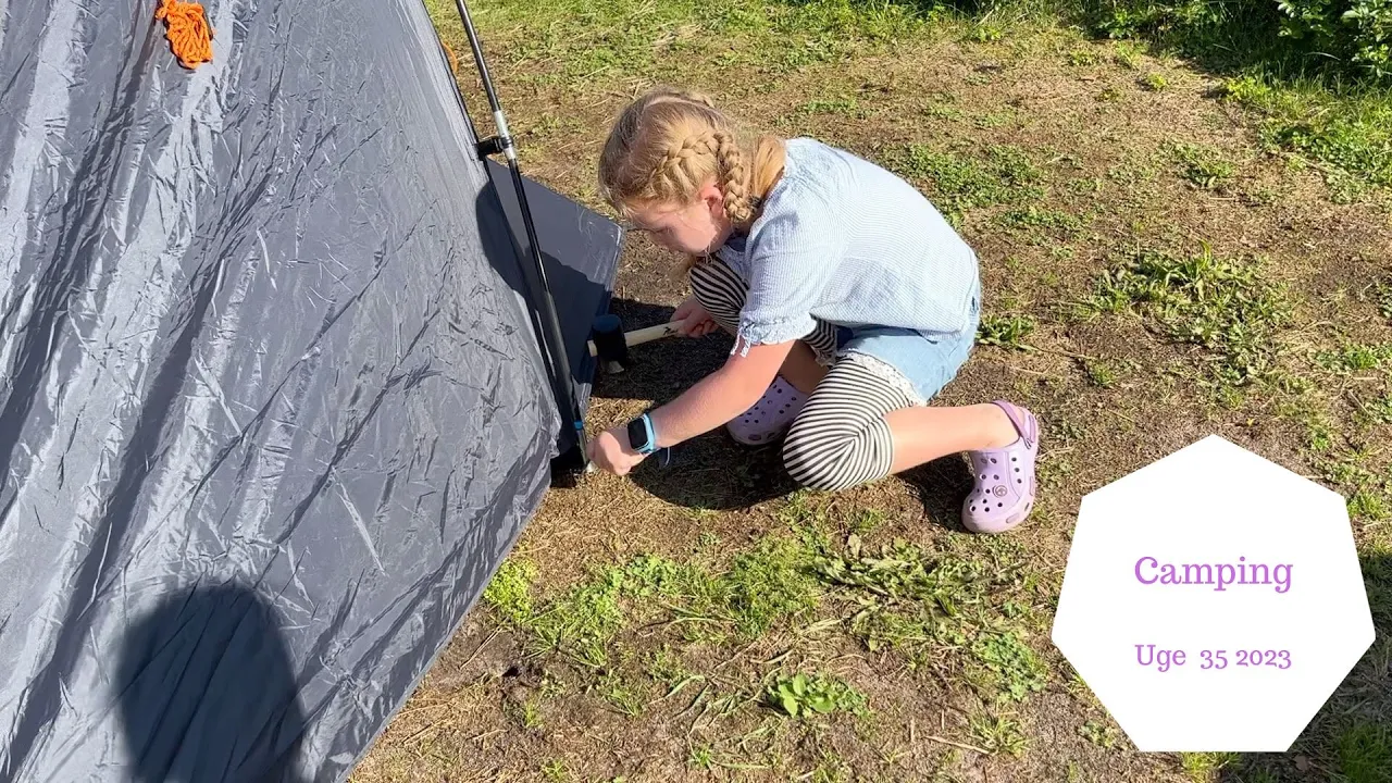 VI TAGER PÅ CAMPING - KAN VI SLÅ TELTET OP?