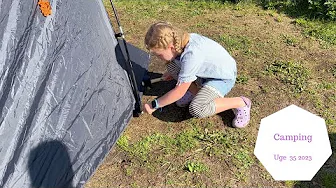 VI TAGER PÅ CAMPING - KAN VI SLÅ TELTET OP?
