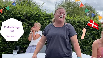 HOLDER KÆMPE FØDSELSDAG - NADIA FÅR FLØDESKUM I HOVEDET