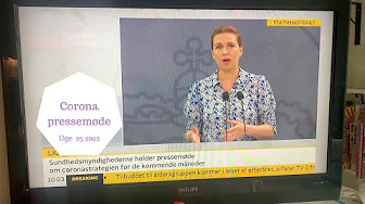 PRESSEMØDE OM CORONA I JUNI 2022 MED METTE FREDERIKSEN