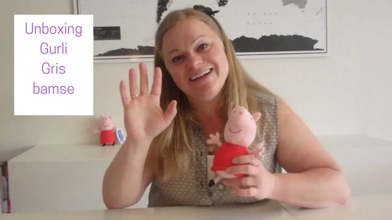 Unboxing Gurli Gris bamse Dansk