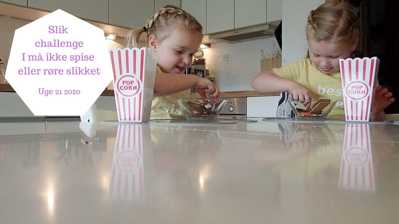 SLIK CHALLENGE I MÅ IKKE SPISE ELLER RØRE SLIKKET