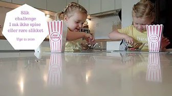 SLIK CHALLENGE I MÅ IKKE SPISE ELLER RØRE SLIKKET